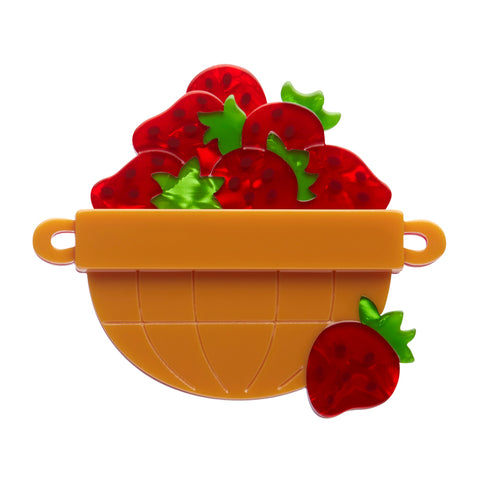 Erstwilder Strawberry Harvest Brooch *GIFT WITH PURCHASE ONLY*