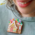 Erstwilder Structurally Sweet Gingerbread House Brooch ~Merry Kitschmas Collection~