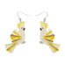 Erstwilder "Sunny of the Sulphur Crest" Cockatoo Pierced Earrings with Gift Box