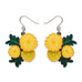 Erstwilder x Royal Botanic Gardens Victoria Sunshine Wattle Flower Drop Earrings ~2026 Collection~