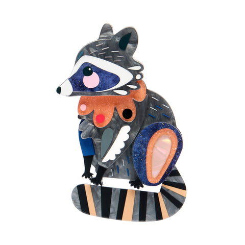 Erstwilder x Pete Cromer The Resourceful Raccoon Brooch ~North America Collection~