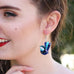 Erstwilder "The Splendid Fairy Wren" Bird Pierced Earrings with Gift Box