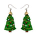 Erstwilder Topped with Tinsel Christmas Tree Drop Pierced Earrings ~Merry Kitschmas Collection~