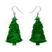 Erstwilder Topped with Tinsel Christmas Tree Drop Pierced Earrings ~Merry Kitschmas Collection~