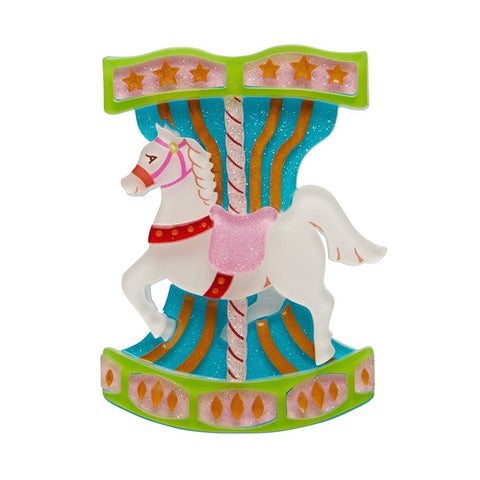 Erstwilder "Trocadero Carousel" Horse Brooch with Gift Box ~Paris Holiday Collection~