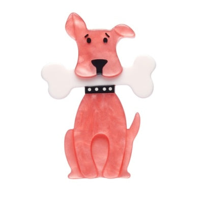 Erstwilder "Tuffy's Puppy Treat" Brooch with Gift Box ~Designed in Melbourne~