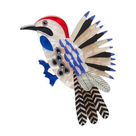 Erstwilder x Jocelyn Proust Wondrous Woodpecker Bird Brooch with Gift Box