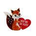 Erstwilder "You're So Foxy" Valentine Fox Brooch Designed in Melbourne, Australia