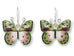 Zarah Zarlite African Pink Forester Butterfly Enamel Pierced Earrings - Belle Fleur Boutique
