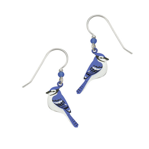 Sienna Sky Blue Jay Songbird Pierced Earrings - Belle Fleur Boutique