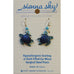 Sienna Sky Blue Sea Turtle Pierced Earrings - Belle Fleur Boutique