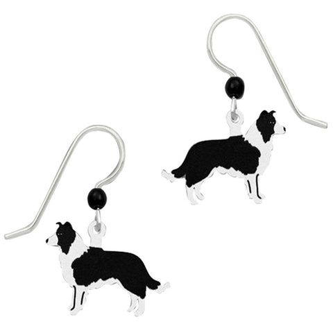 Sienna Sky Border Collie "Scout" Pierced Earrings ~Made in Colorado~ - Belle Fleur Boutique