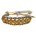 Rose Gonzales "McKenzie" Broadway Collection Woven Bracelet in Deep Gold & Gray - Belle Fleur Boutique