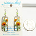 Sienna Sky California Poppies Rectangle Pierced Earrings - Belle Fleur Boutique