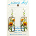 Sienna Sky California Poppies Rectangle Pierced Earrings - Belle Fleur Boutique