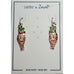 Zarah Candy Cane Cat Pierced Earrings - Belle Fleur Boutique