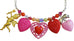 Tarina Tarantino Candy Cupid Charm Necklace (Pink and Red) - Belle Fleur Boutique