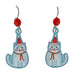 Sienna Sky Christmas Cat Pierced Earrings - Belle Fleur Boutique