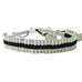 Rose Gonzales "Tori" Classic Collection Woven Bracelet in Silver, Black, & White - Belle Fleur Boutique