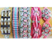 Rose Gonzales "Cotton Candy" Collection Set of 5 Woven Bracelets (Pink & Blue) - Belle Fleur Boutique