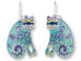 Zarah Zarlite Curlicue Cat Pierced Earrings - Belle Fleur Boutique