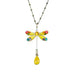 Anne Koplik Summer Breeze Bright Yellow Dragonfly Necklace - Belle Fleur Boutique