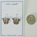 Zarah Zarlite Designer Butterfly Pierced Earrings - Belle Fleur Boutique