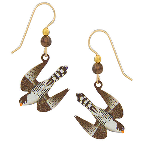 Sienna Sky Diving Falcon Pierced Earrings ~Made in Colorado~ - Belle Fleur Boutique