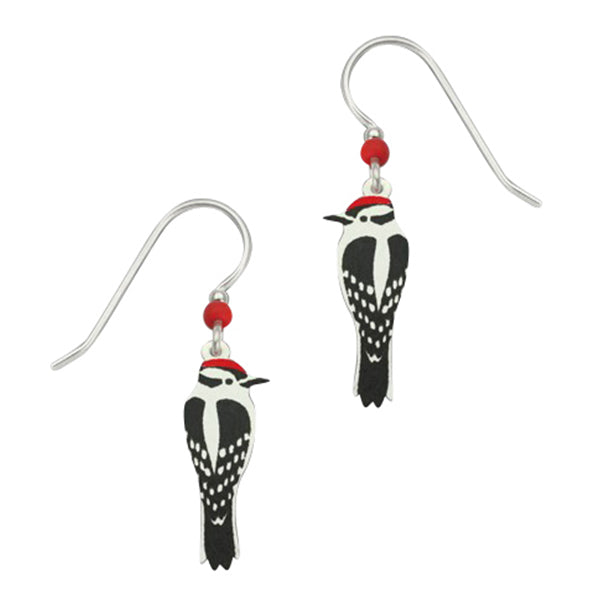 Sienna Sky Downy Woodpecker Bird Pierced Earrings ~Made in Colorado~ - Belle Fleur Boutique