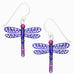 Sienna Sky Dragonfly Violet & Blue Pierced Earrings - Belle Fleur Boutique