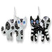 Zarah Zarlite Feline Friends Cats Pierced Earrings - Belle Fleur Boutique