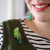 Erstwilder "Flossie the Budgie" Brooch with Gift Box