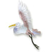 Zarah Flying Egret Heron Bird Enameled Pin - Belle Fleur Boutique