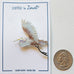 Zarah Flying Egret Heron Bird Enameled Pin - Belle Fleur Boutique