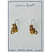 Zarah Zarlite Golden Tabby Cat Pierced Earrings - Belle Fleur Boutique