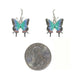 Zarah Hewitson's Blue Hairstreak Butterfly Earrings - Belle Fleur Boutique