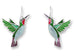 Zarah Hummingbirds in Flight Pierced Earrings - Belle Fleur Boutique