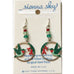 Sienna Sky Hummingbird & Flowers Pierced Earrings - Belle Fleur Boutique