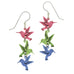 Sienna Sky Hummingbirds Three-Tier Pastel-Tone Pierced Earrings ~Made in Colorado~ - Belle Fleur Boutique