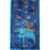 Laurel Burch Indigo Cats & Butterflies Art 100% Silk Scarf - Belle Fleur Boutique