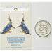 Sienna Sky Blue Kingfisher Bird on Branch Pierced Earrings ~Made in Colorado~ - Belle Fleur Boutique