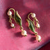 Sweet Romance Lily of the Valley Art Nouveau-Style Post Earrings ~Made in Los Angeles~ - Belle Fleur Boutique