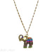 Anne Koplik Lucky Elephant Pendant Necklace - Belle Fleur Boutique