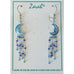 Zarah Zarlite Moonbeams Blue Crescent Moon Pierced Earrings - Belle Fleur Boutique