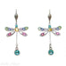 Anne Koplik Pastel Dragonfly Leverback Earrings - Belle Fleur Boutique