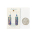 Adajio Periwinkle Column w/Etched Overlay Pierced Earrings ~Made in USA~ - Belle Fleur Boutique