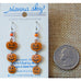 Sienna Sky Jack-o-Lantern Pumpkin Trio Dangle Pierced Earrings - Belle Fleur Boutique