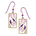 Sienna Sky Purple Birds in a Cherry Tree Pierced Earrings - Belle Fleur Boutique