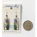 Sienna Sky Purple Iris Flower Pierced Earrings - Belle Fleur Boutique