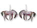Zarah Zarlite Purple Prancer Horse Pierced Earrings - Belle Fleur Boutique